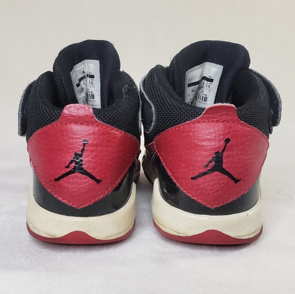 Air Jordan Prime Flight Red Black Sneakers Toddler 9C - Picture 4 of 11